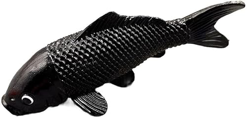 Simulación Koi Falsa Carpa Modelo Props Adornos Decorativos Pecera Paisaje Peces Juguete Acuario Ornamental Peces de PVC Carpa Negra Hogar