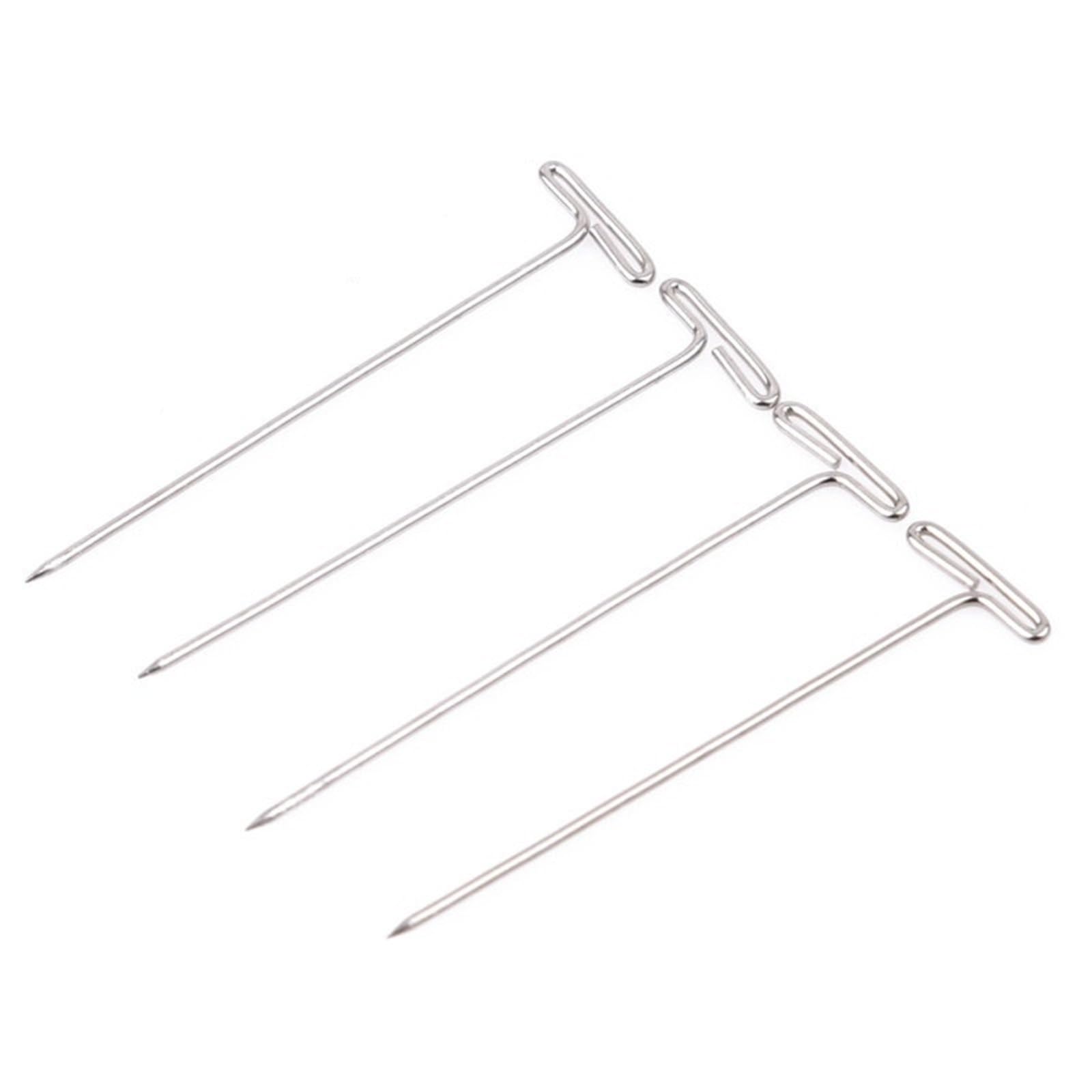 T Pins 50/100Pcs 27/32/38/45/50MM T Pin Needles Wig Making Pins For Blocking Knitting Assorted Sizes T-Pins Stainless Steel(50pcs-38MM)