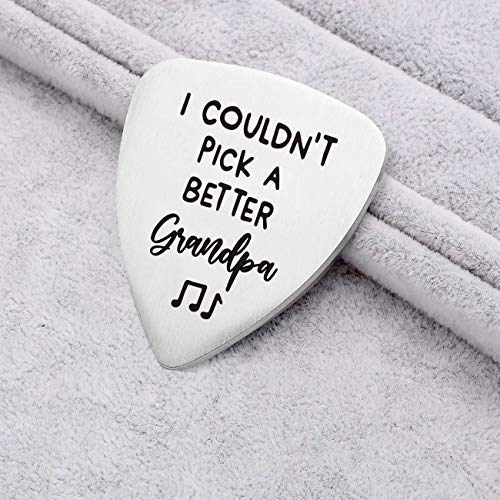 MaySunset Médiator de guitare en acier inoxydable avec inscription « I Couldn’t Pick A Better Grandpa », cadeau pour grand-père, musicien, joueur de guitare, anniversaire, Noël, fête des pères - Les Beatles, Paul McCartney, John Lennon, RIngo Starr, George Harrison MaySunset Médiator de guitare en acier inoxydable avec inscription « I Couldn't Pick A Better Grandpa », cadeau pour grand-père, musicien, joueur de guitare, anniversaire, Noël, fête des pères – Image 3