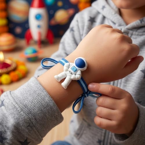 Image of Saugat Traders Rakhi for Bhaiya Bhabhi and Kids Set of 3 with Chocolate Gift | Rakhi for Beloved Brother | Lumba Rakhi for Bhabhi | Cartoon Rakhi for Kids | Roli Chawal Chopra Pack