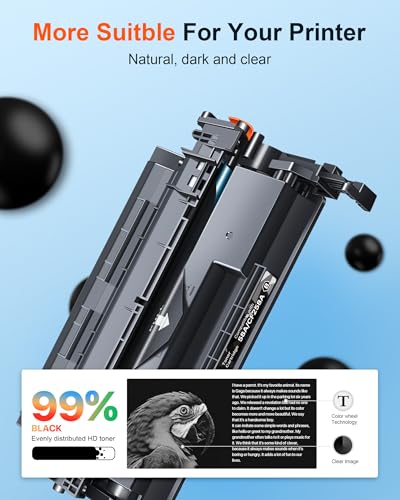 Image of 58A CF258A Toner Cartridge Compatible for MFP M428fdw (2 Black, with Chip)