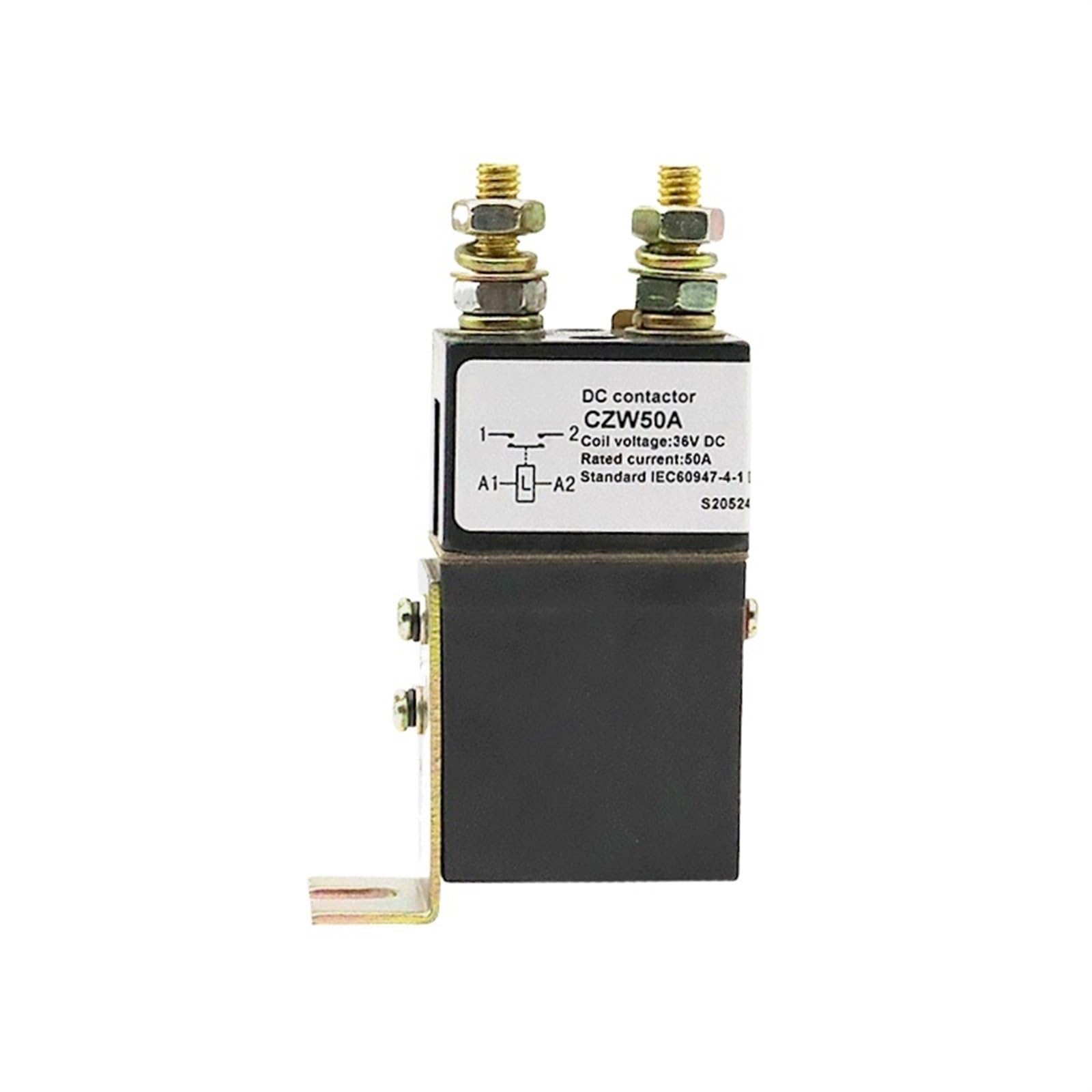 QEFHSVVZE SW50 DC Contactor 1NO 12V 24V 36V 48V 60V 72V for Vehicles Construction Machinery Photovoltaic DC Voltage Relay Contactor(Dc12v)