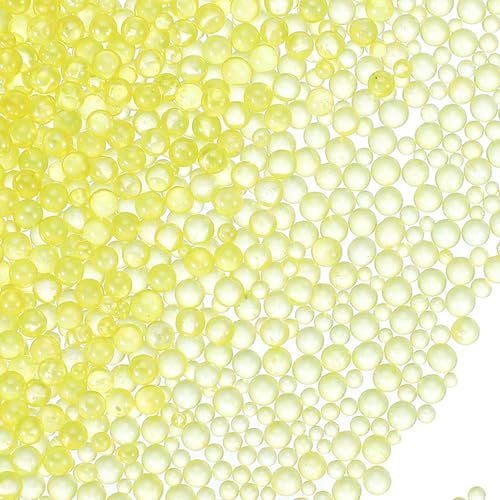 YELARXI Glass Bubble Beads, Tiny Iridescent Beads No Hole Mini Glass Bubble - Fitting for (DIY Crafting - Nail Art - Jewelry Making) 1-3mm &50g & Mixed Purple Tones