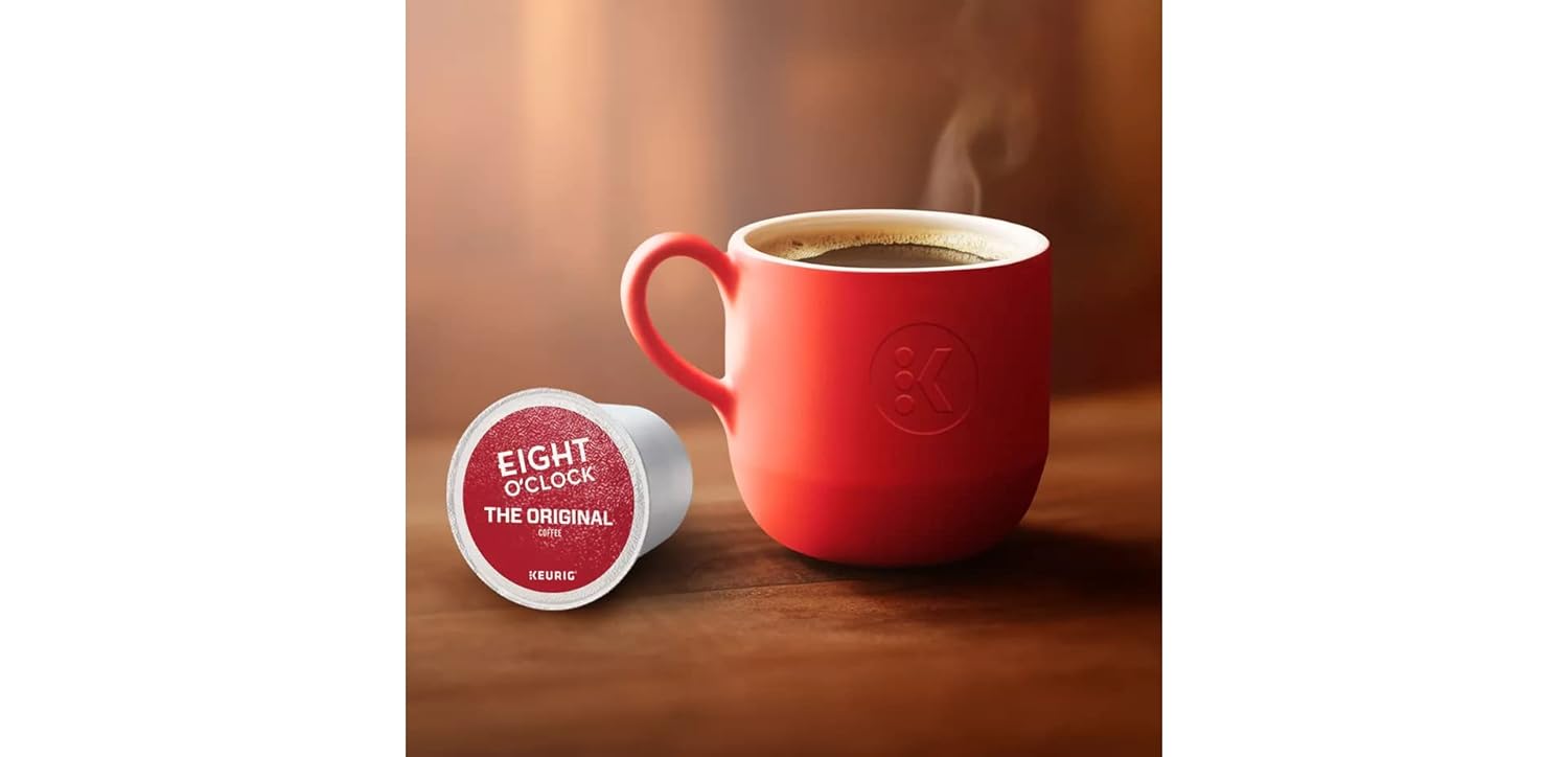 Eight O'Clock Original Blend Single Serve K-Cups for Keurig Brewers, 24 Count (Pack of 2)