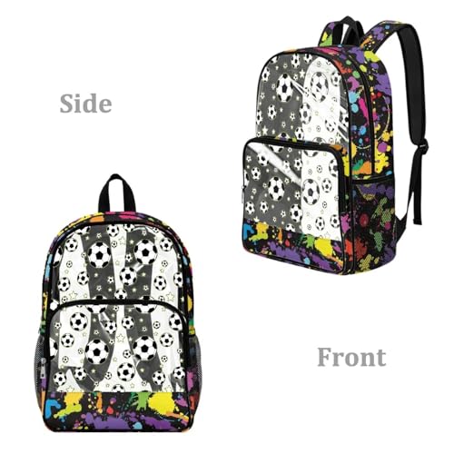 Sac à dos transparent en PVC résistant à motifs étoiles - 2