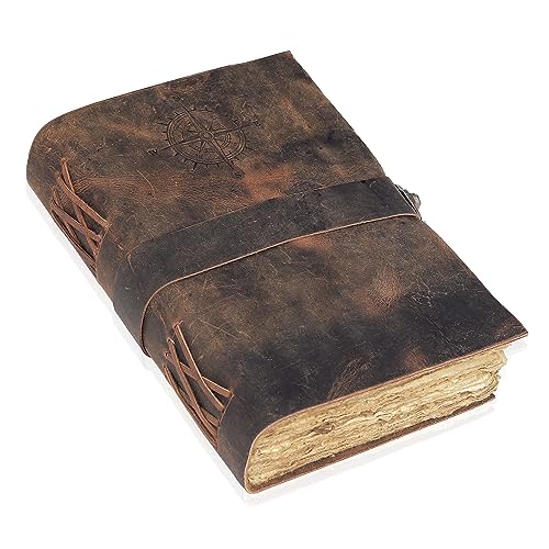 Carnet de croquis en cuir fait main au style antique unique pour artistes