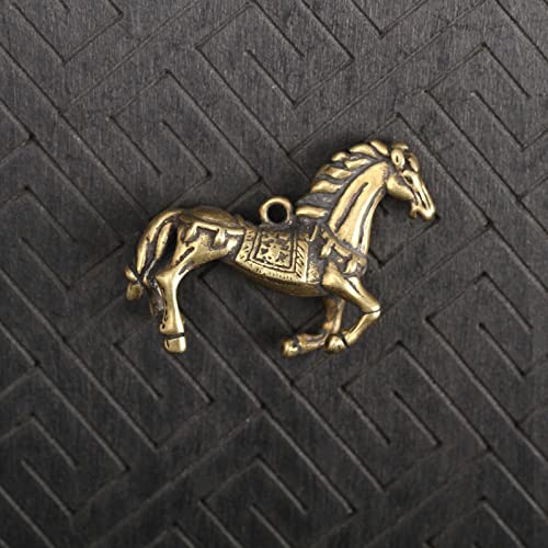 Statue cheval laiton miniature figurine animale rétro vintage