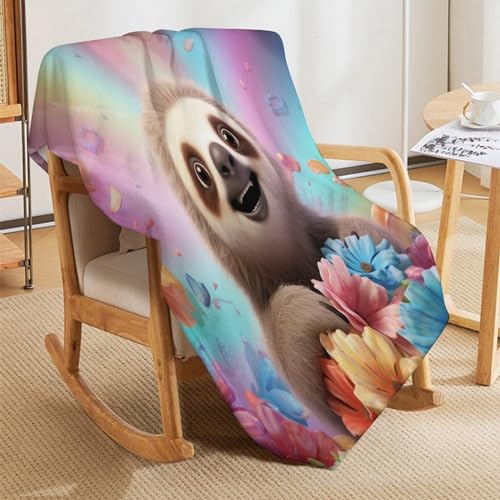 Couverture paresseux en flannel pour cocooning sur canapé et sieste - 8