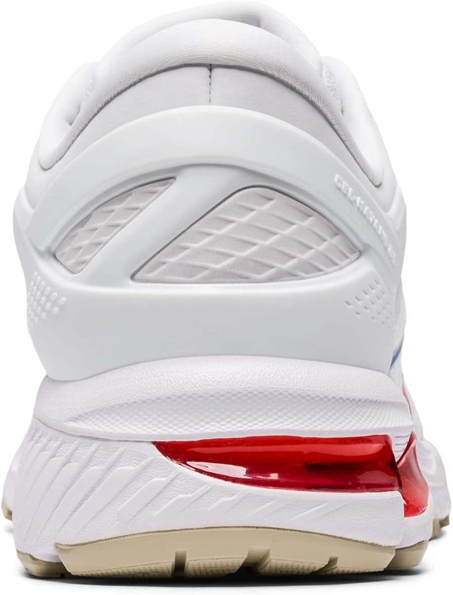 ASICS Women's Gel-Kayano 26 Running Shoes 5 White/Classic Red