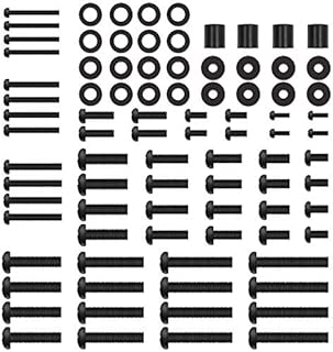 Universal TV Mounting Hardware Kit Fits Most TVs up to 80 inches, VESA Wall Mount M4, M5, M6, M8 Screws, Spacers and Washers, Works with Most TV/Monitor Mounts, PGUHP2, Black