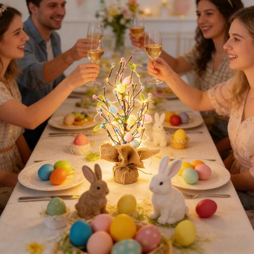 Árbol de Pascua iluminado ideal para bodas y centros de mesa 3