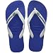 Havaianas Brazil Logo Sandal Flip Flops (Toddler/Little Kid), Marine Blue, 27-28 BR(11, 12 M US Little Kid)