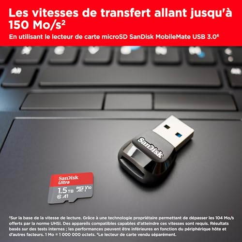 Sandisk 1.5TB Ultra microSDXC+SD Adapter - vue 8