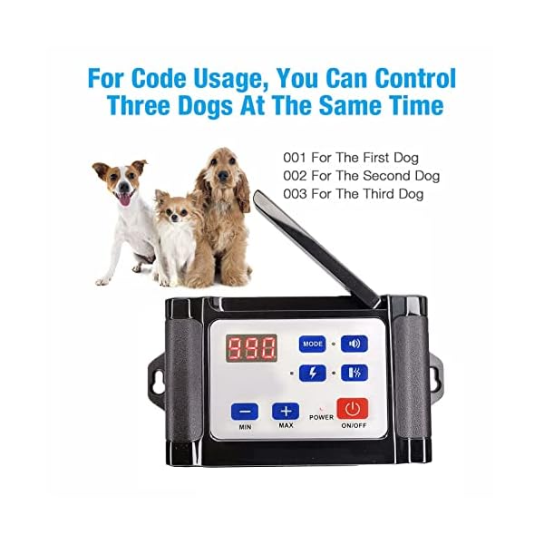Wireless Dog Fence Electric Training Collar 2-in-1, Vibrate/Shock Dog Fence, Range of 80-1640ft, Pets Dog Containment System Boundary Container, IP65 Waterproof Collar Receiver for All Dogs,for1dog Wireless Dog Fence Electric Training Collar 2-in-1, Vibrate/Shock Dog Fence, Range of 80-1640ft, Pets Dog Containment System Boundary Container, IP65 Waterproof Collar Receiver for All Dogs,for1dog