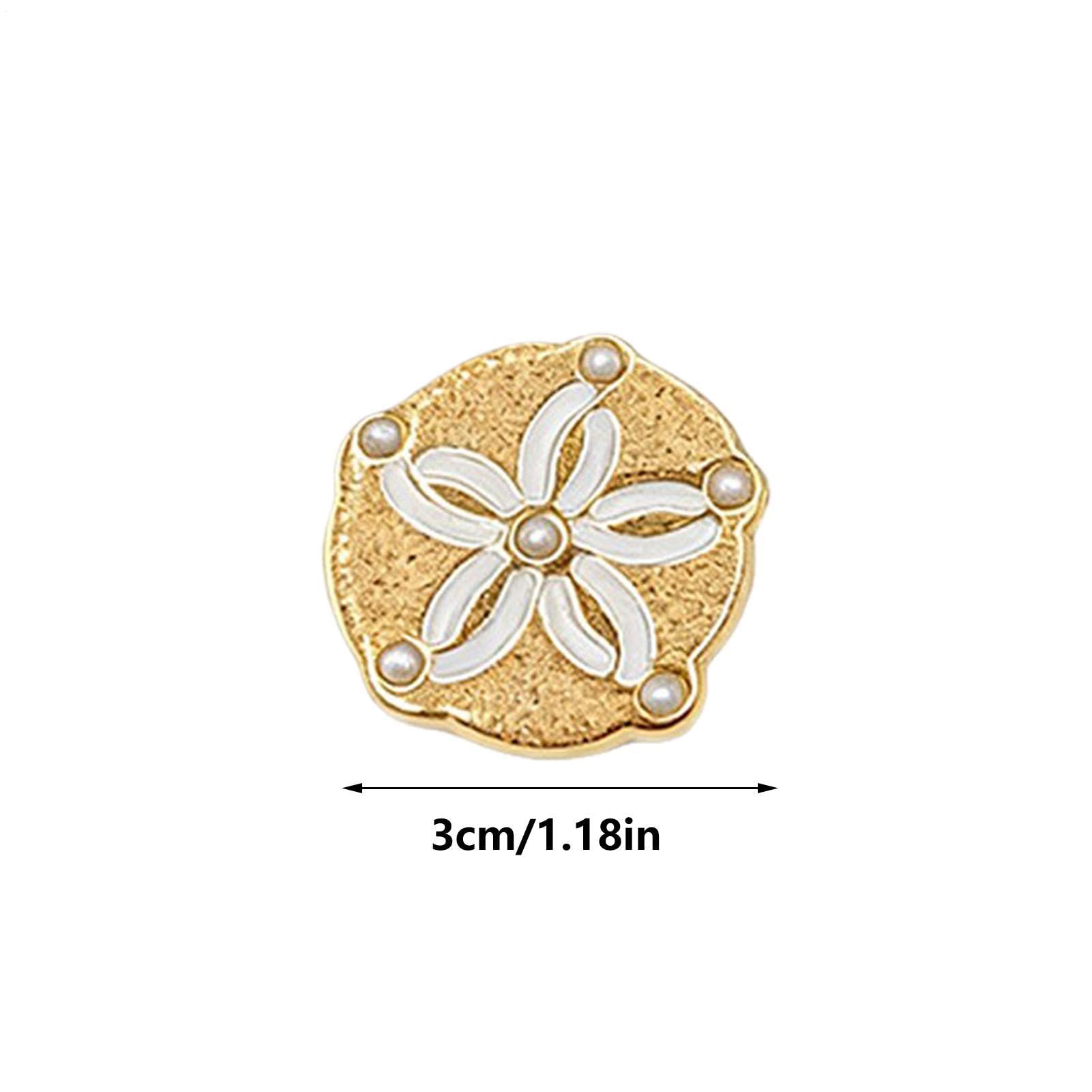 Generico Sandalo Charms per Ciabatte - 6 Pezzi Stella Marina Oro Decorazione per Scarpe | Ciondoli Dorati per Ciabatte,per Spiaggia Vita Quotidiana Eventi Sociali Compleanno Anno Nuovo Festa in Casa
