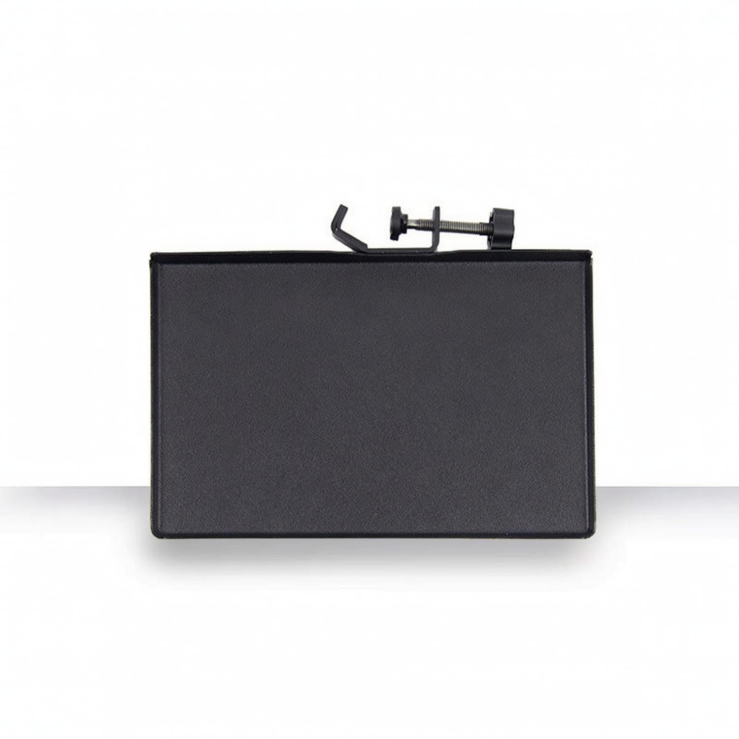 Matte Black Clamp-on Tray Shelf Raised-Edge Metal Clamp-on Tray Space-Saving Sturdy for Streamers, Podcasters, Musicians, Live Broadcasting, Recording Studio, S-image-43