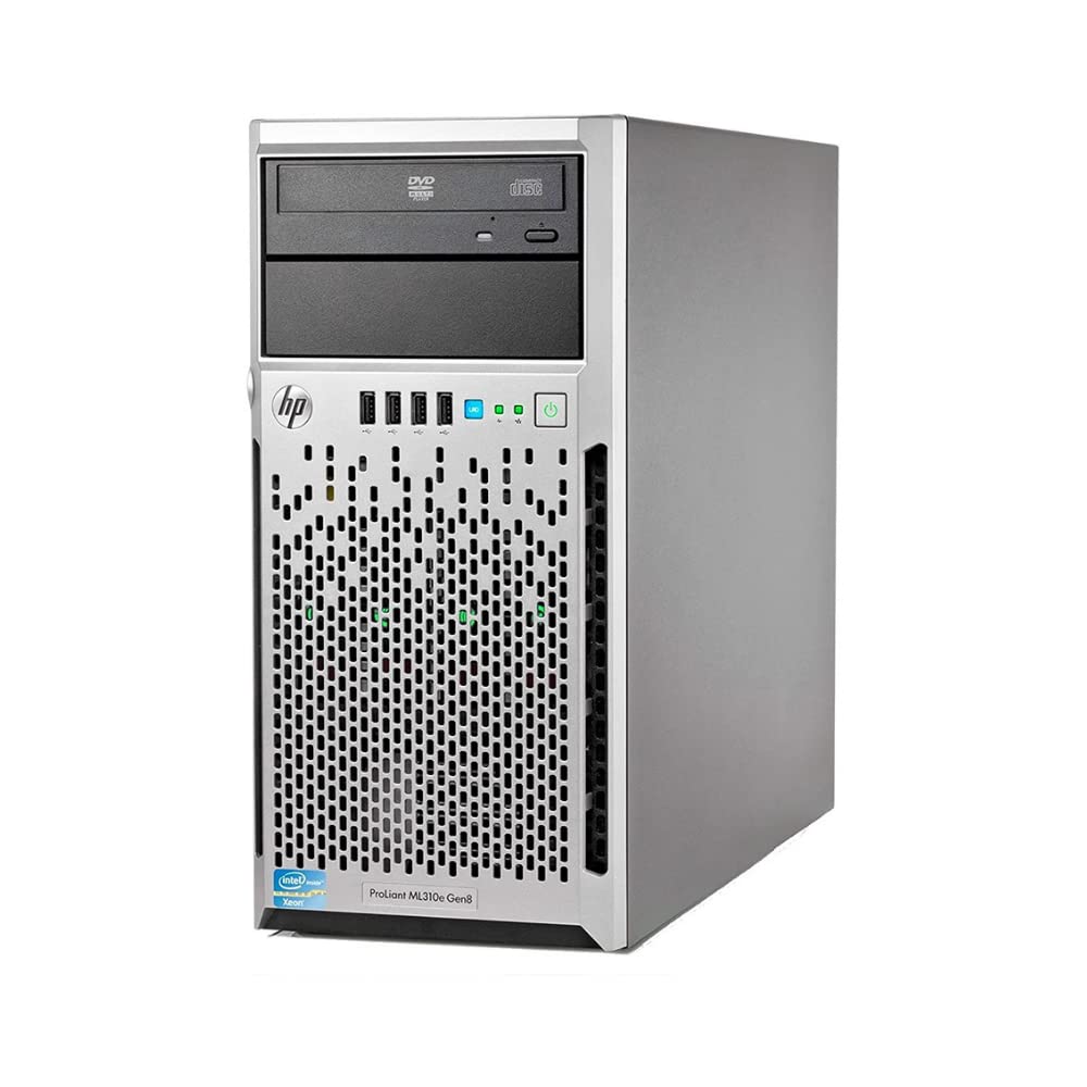 HP Proliant ML310e G8 v2 Tower, Intel Xeon E3-1246 V3, RAM 32 GB, 2x 900 GB SAS, Raid Controller P222, 2xPSU. Win Server 2022 Std (reacondicionado)
