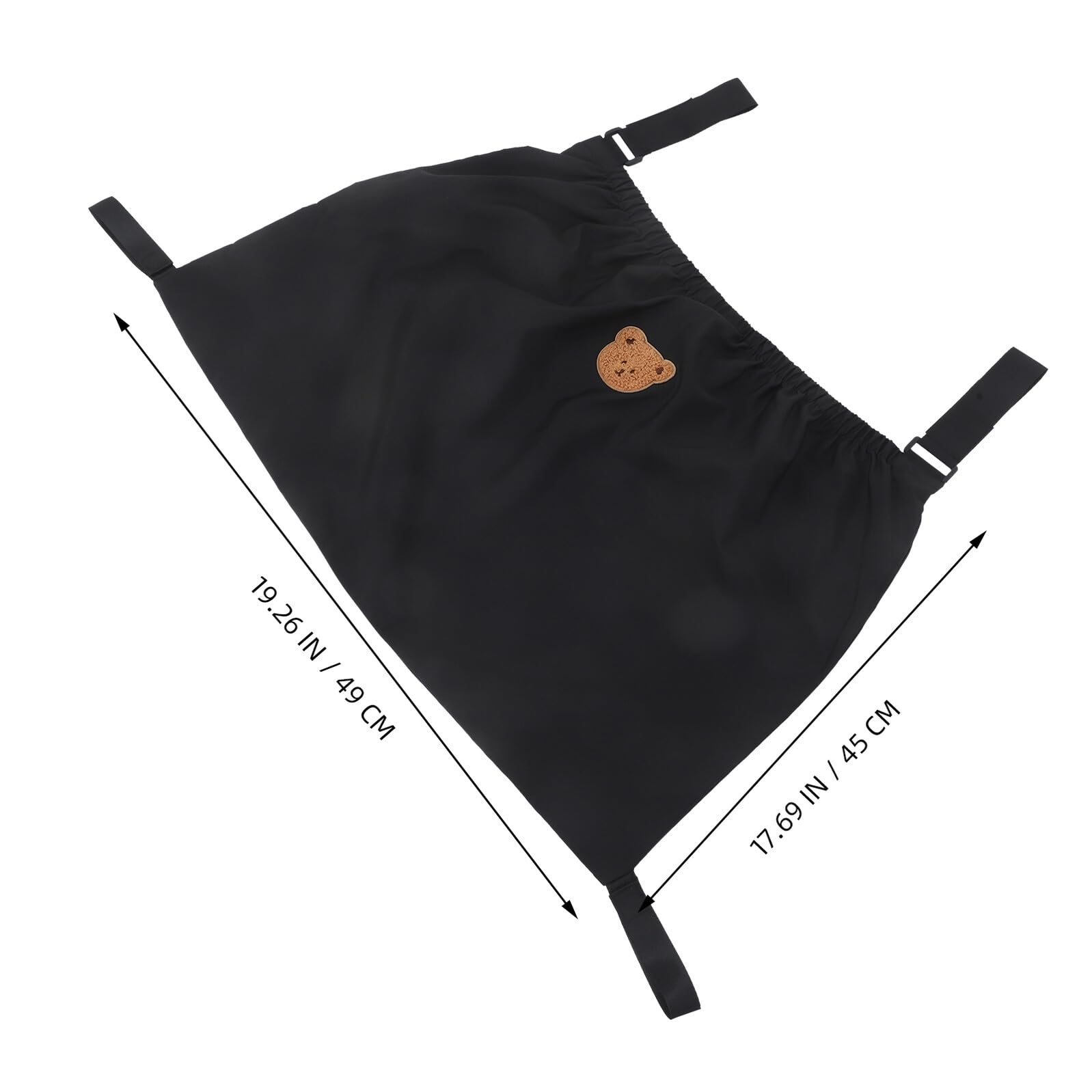 KOMBIUDA per passeggino cesti appesi sacca passeggino per pannolini organizer stoccaggio nylon Nero