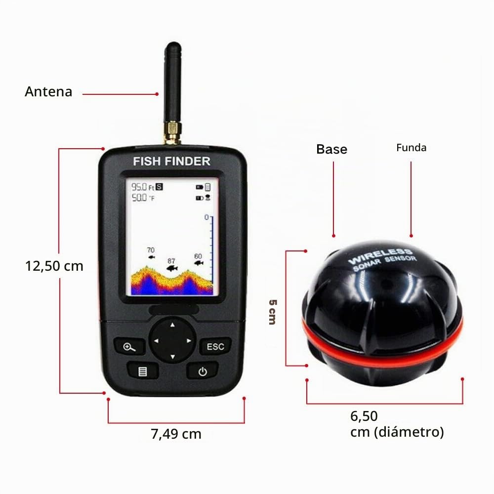 500M 3 tolvas GPS barco cebador cebo de pesca sensor LCD Fishfinder, con bolso, batería de gran capacidad de 12000mAh, antenas, hélices y otros pequeños obsequios