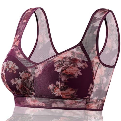 Image of Smoothing Bra Anti Sagging Wireless Push Up Bras for Women No Underwire Full Coverage Bra Comfy Bras for Women