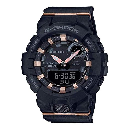 Ladies' Casio G-Shock S-Series G-Squad Connected Black Resin Watch GMAB800-1A