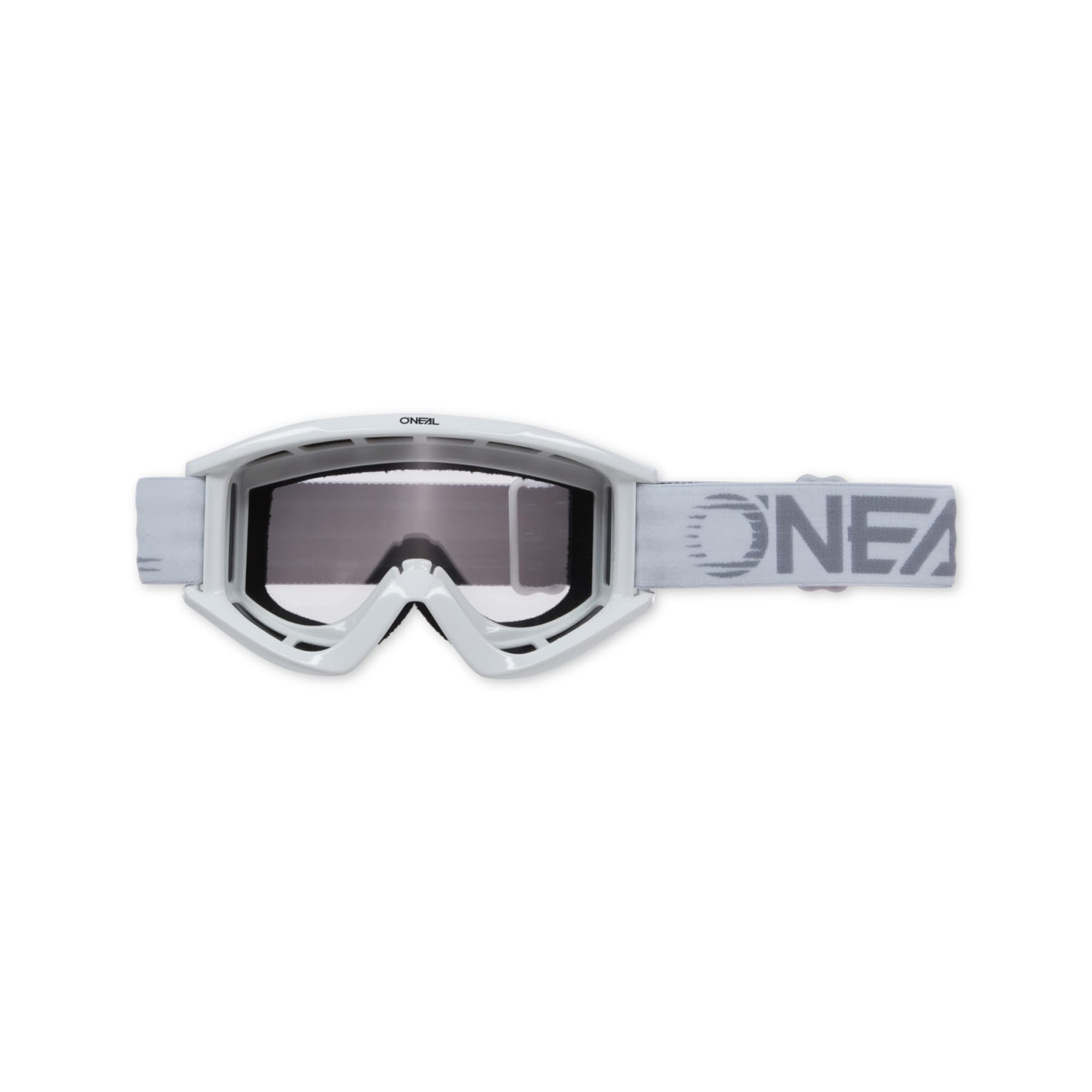 O'NEAL Motocross Brille Fahrradbrille Herren Damen B-Zero Goggle I MX MTB DH FR I Motorradbrille 100% UV-Schutz I Schlag & kratzfestes Glas I Weiß I Größe One Size