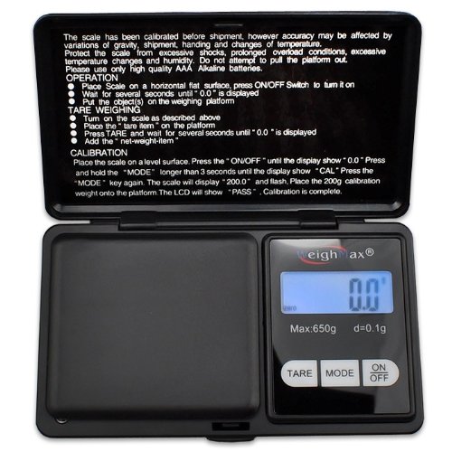 Weighmax Digital Pocket Scale W-sm650 650g