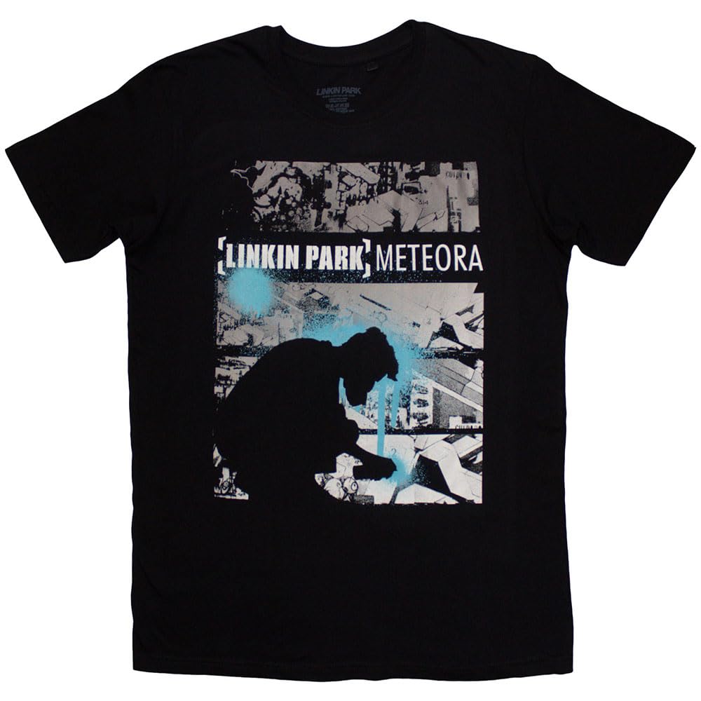 Rock Off officially licensed products Linkin Park Meteora Drip Collage T Shirt S Black