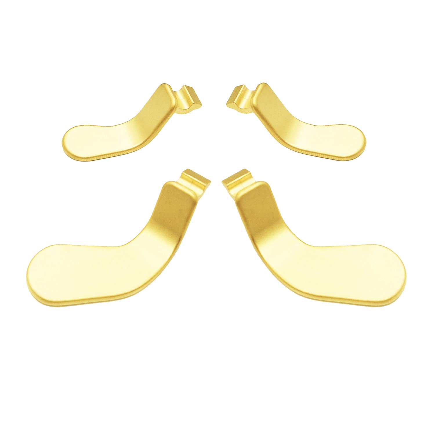 Elite Controller Paddles,Metal Stainless Steel Replacement Parts for Xbox One Elite Controller Series 2 Model 1797-4 PCS (Golden)