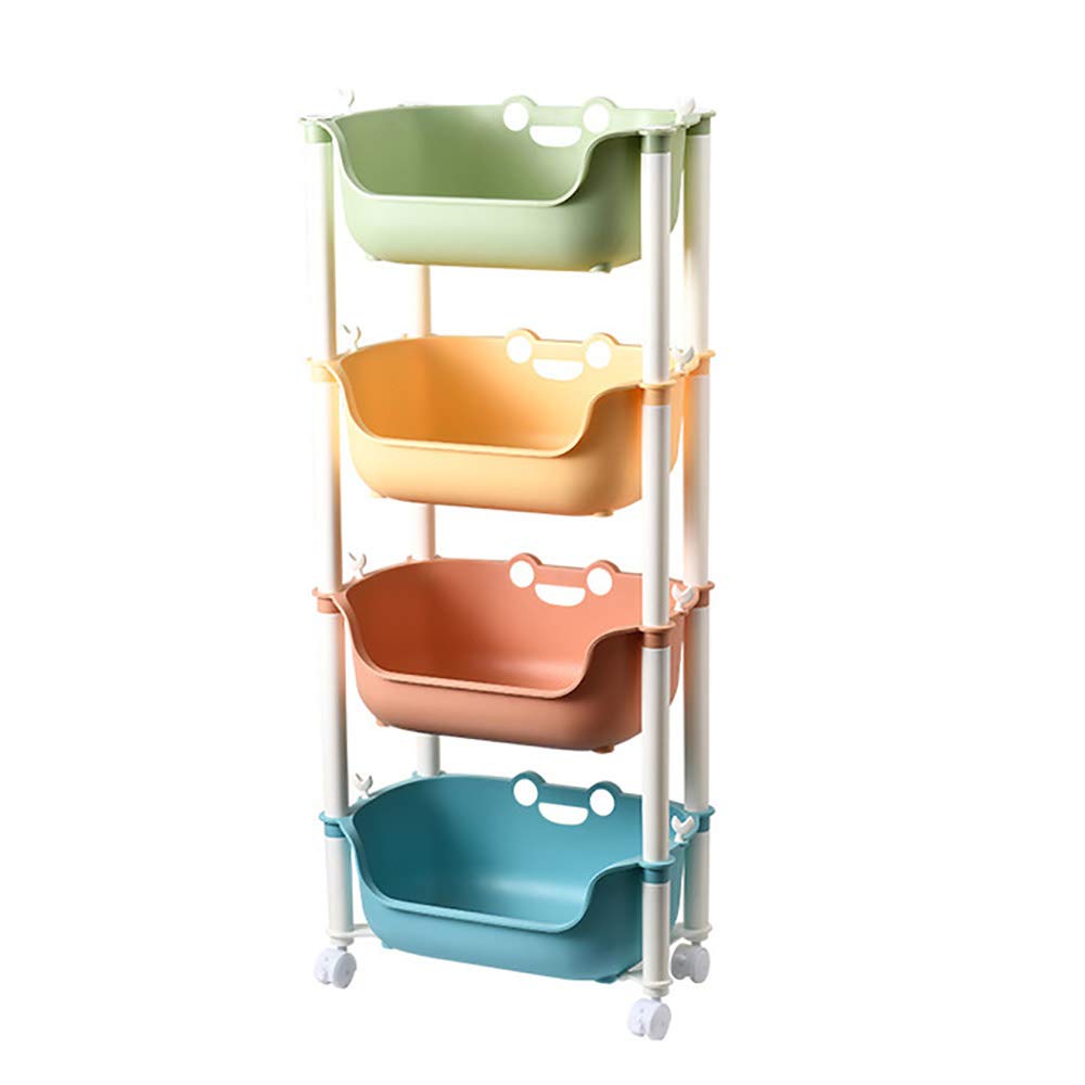 MasUd Kid's 4 Layer Toys Storage Organizer (Multicolor)