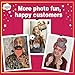 Western Photo Booth Props - 41-pc Photo Prop Kit with 8 x 10-Inch Sign, 60 Adhesive Pads, 45 Sticks - Photo Booth Props Country Theme - Wild West Photo Props