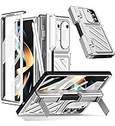 Miimall Kompatibel mit Samsung Galaxy Z Fold 5 Hülle mit S Pen Stifthalter, Fold 5 Hülle mit Disp...