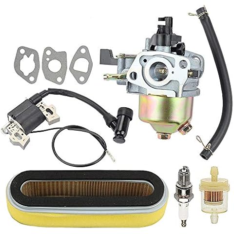ATVATP GXV 160 Carburetor for Honda GXV120 Carburetor GXV140 GXV160 HR194 HR195 HR214 HRA214 HR215 HR216 Lawn Mower 16100-ZE6-W01 & 17210-ZE6-505 Air Filter Cover