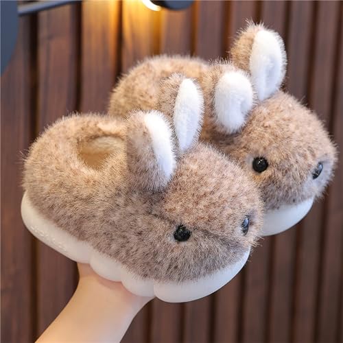 Image of Cute Women's Rabbit Slippers - Warm & Plush, Cartoon Design, Perfect for Winter & Indoor /Outdoor Use