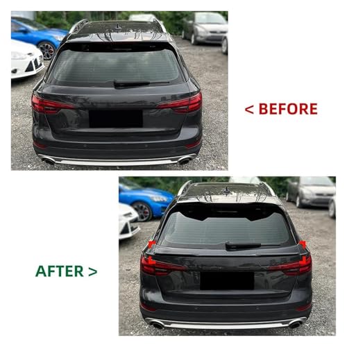 Spoiler arrière noir brillant pour Audi A4 B9 Avant - 5