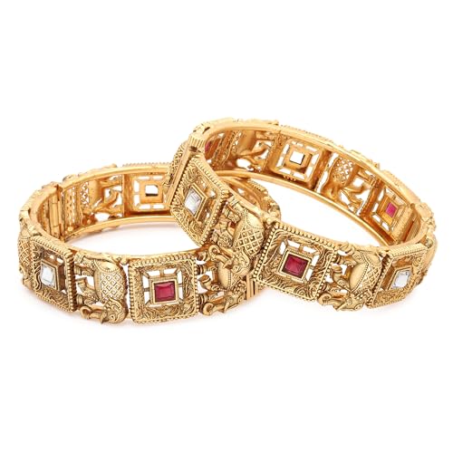 Image of Shining Diva Fashion Bangles for Women Girls Set of 2 Traditional Stylish Design