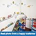 DECOWALL SG2-2107 Construction Transportation Wall Decals Car Truck Tractor Road Stickers for Kids Boys Living Room Decor Bedroom Playroom Nursery Peel and Stick Removable