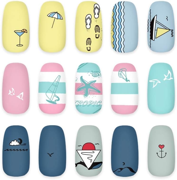 KADS Nail Art Stamping Plate - Marble Nail Template Design Tool DIY Image Plate (FA056)