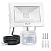 Projecteur LED Détecteur de Mouvement 10W, CLY Projecteur LED Extérieur Détecteur de Mouvement, Spot LED Avec Détecteur 850LM 6500K, Étanche IP66 Pour Jardin, Patio, Cour, Maison【Blanc Froid】