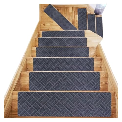 Peldaños antideslizantes para escaleras, paquete de 2 alfombrillas adhesivas para escaleras de madera, protección insonorizada, revestimiento antideslizante para el suelo, color 19
