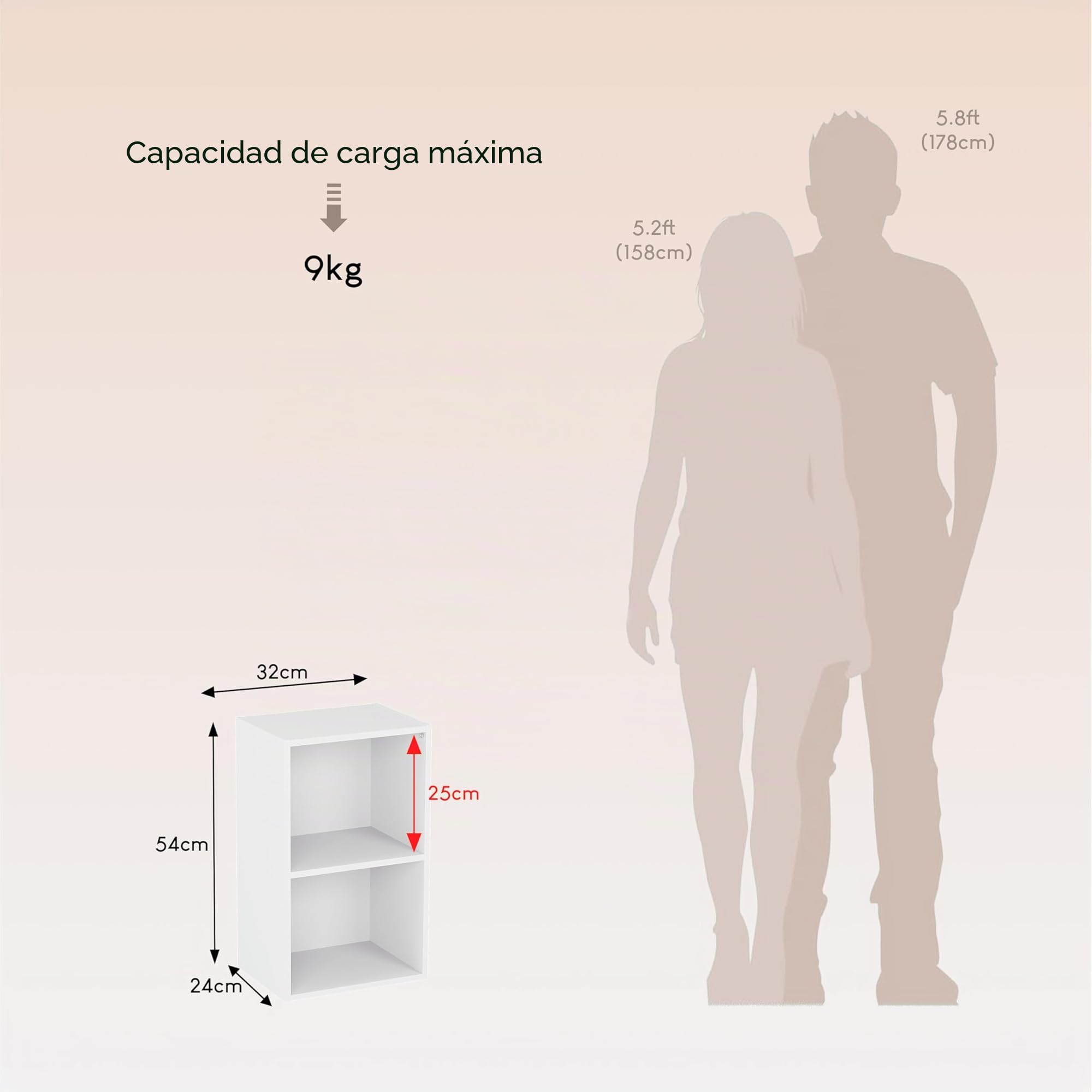 Vida Designs Estantería Oxford de 2 Niveles, estantería de Madera Blanca, Mueble de Oficina, Sala de Estar