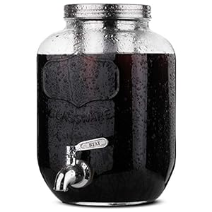 BTaT- Cold Brew Coffee Maker, 1 Gallon Mason Jars Drink Dispenser, Gallon Cold Brew Coffee Maker, Iced Tea Maker, Cold…