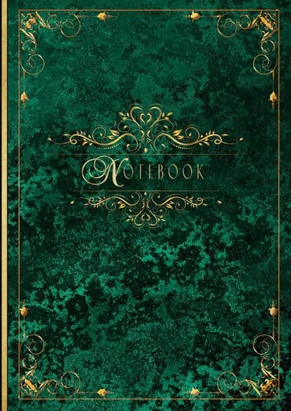 Besondere Premium Vintage Notizbücher / Premium A5 Blanko-Notizbuch im Vintage-Stil - Farbe Aqua-grün: Matt Hardcover | Farbdruck auf 90 g/m2 cremeweißem, mattem Papier | 136 Seiten