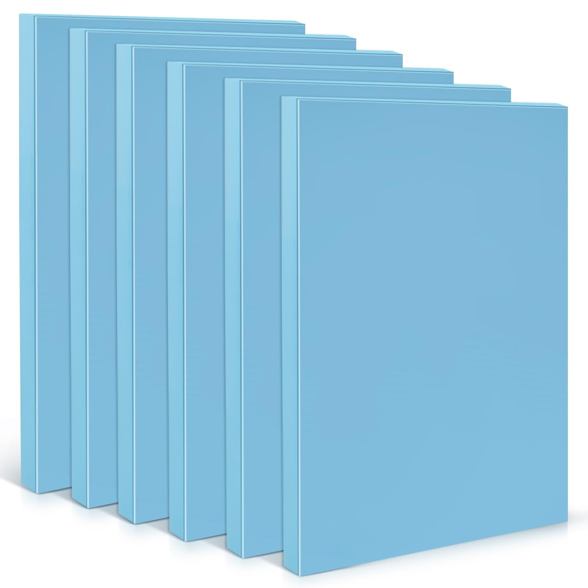 HEKOBAG 6 Pcs Polystyrene Foam Sheets, 20mm Thick High Density Rigid Foam Slab Craft Styrofoam Blocks, Polystyrene Craft Blocks Diorama Scenery Base Foam Sheets for DIY Crafts Sculpting Modeling