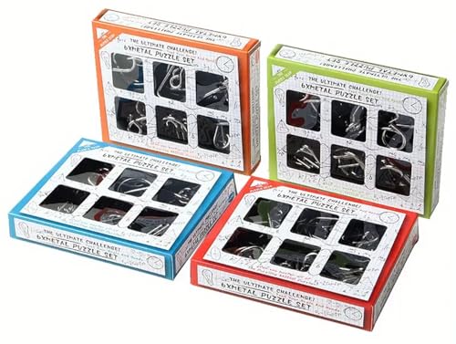 Image of Magicwand Stainless Steel Metallic Intellectual Puzzles for All Age Groups【Pack of 1】【6Pcs Puzzles 】