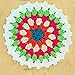 BIBITIME 10 PCS Handmade Knitted Doilies Multicolored Cup Mats Mug Bowl Dishes Bottom Seat Round Placemats (3.9 inches - 4.3 inches, Random Color)