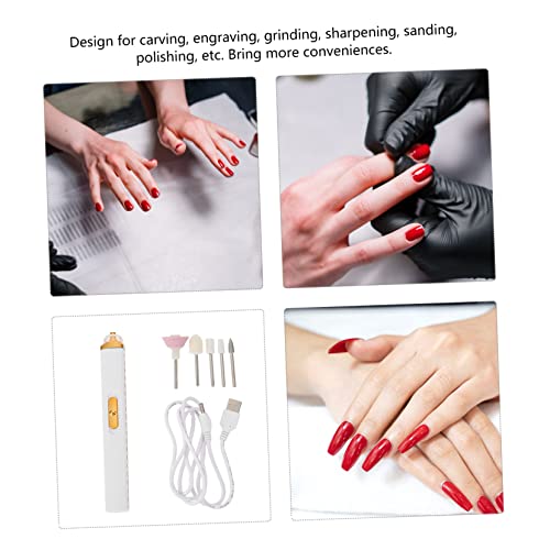 Kit de ponceuse électrique pour manucure avec charge USB FRCOLOR - 2