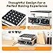 YODHOSA Commercial Mini Dutch Pancake Maker,25PCS Dorayaki Maker,Non-stick Dutch Poffertjes Grill,Stainless Steel Muffin Waffle Maker,Electric Hotcakes Machine for Breakfast,Snacks,Desserts