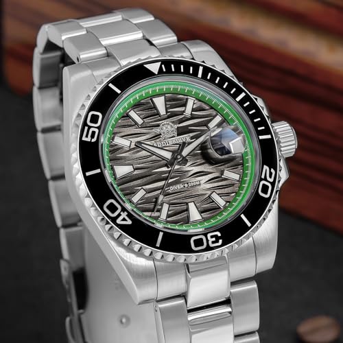 Image of ADDIESDIVE 41 MM Mens Dive Watch 200 M Waterproof BGW9 Luminous Ceramic Bezel Date Display Quartz Analog Wrist Watches Wave Textured Dial