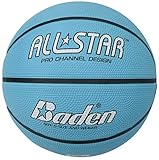 Baden Women's Light All Star Deluxe Rubber Basketball, Indoor and Outdoor Ball, Blue and White, Size 6 - Image 2